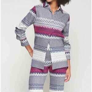 NEW VILAGALLO mariela marino jacquard shirt in multi